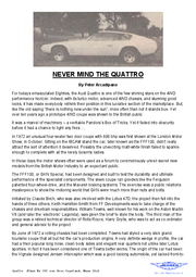 4x4 Australia von 1983 "Never Mind the Quattro" (über den GKN FFF100, Quelle: JChat, Stoo Copeland)