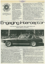 Autocar vom 5/1979 "Engaging Interceptor" von Mike Taylor (in Englisch)