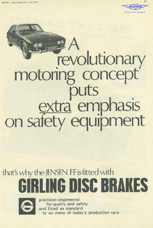 Girling Disc Brakes, The Motor, 1968