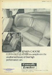 "Jensen Choose Connolly Leather" vom Autocar 1/1970