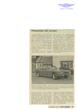 Automobil Revue vom 10/1969 "Retuschen bei Jensen"