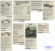 Automobil Revue, diverse Kleininserate 1976-77