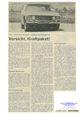 Automobil Revue vom 8/1969 "Vorsicht, Kraftpaket!"