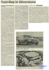 Automobil Revue vom 11/1972 "Test-Day in Silverstone, Jensen Interceptor III und SP"