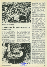 Autosport vom 07/1974 "Jensen Factory Visit, Impressive Jensen Production"