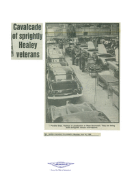 Derby Evening Telegraph vom 07/1986, "Cavalcade of Sprightly Healey Veterans"