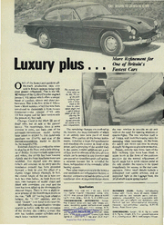 Motor vom 7/1965 "Luxury plus... More Refinement for One of Britain's Fastest Cars"